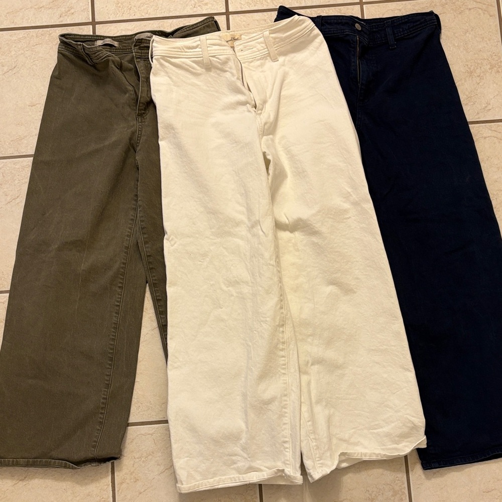 Universal Thread Wide-Leg Sailor pants— Navy